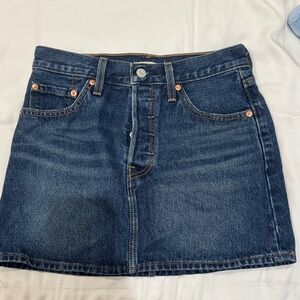 Levi's Blue Denim Mini Skirt